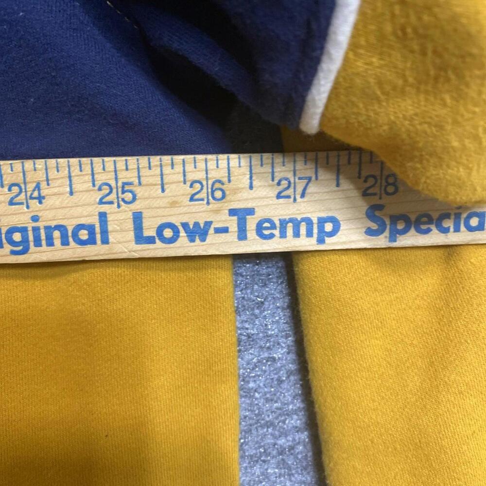 Goodfellow Sweater Mens XXL Yellow Blue Pullover Long Sleeve Crew Neck Adult - Picture 7 of 10